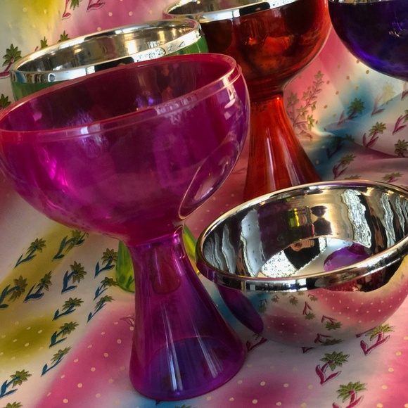 Rare Vintage Neon Space-age goblets - Picture 3 of 7